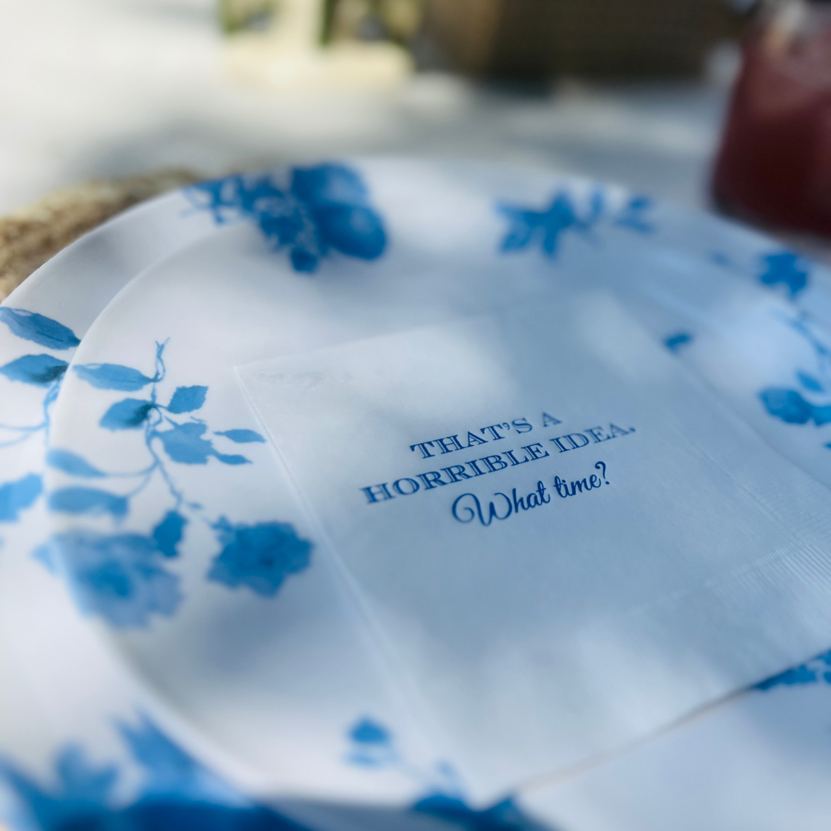 Sunshine Daisy, LLC That's A Horrible Idea Cocktail Napkins - Thumbnail 3