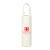 White tote bag with 'Thirst Aid' design featuring a red cross on a white background and the text "Drink In Case Of Emergency"