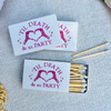 'Til Death Do Us Party Custom Matchbox Labels & Matches