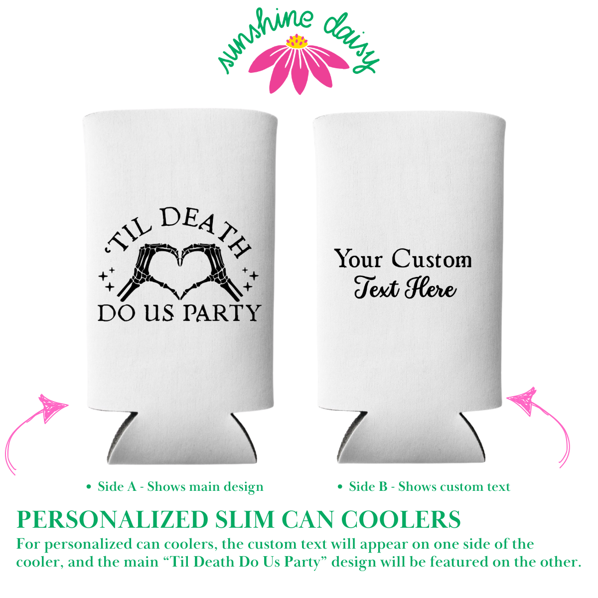 'Til Death Do Us Party Can Coolers, Regular & Slim Fit | Halloween Bachelorette