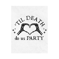 'Til Death Do Us Party Customizable Wine Label