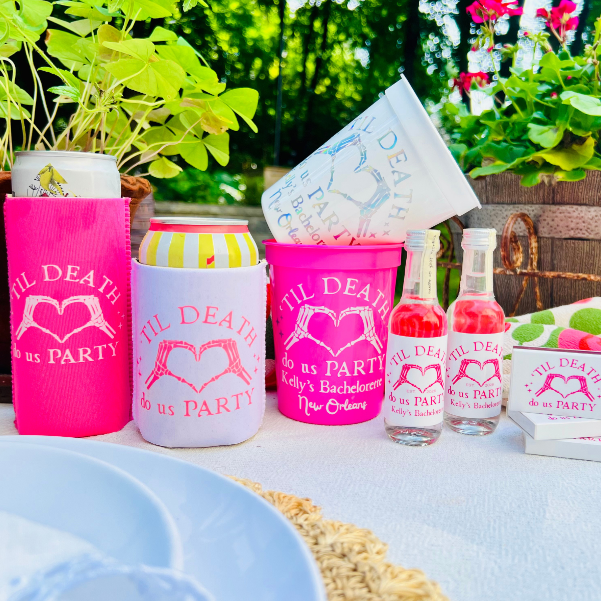 'Til Death Do Us Party Can Cooler Sleeve, Slim & Regular Fit