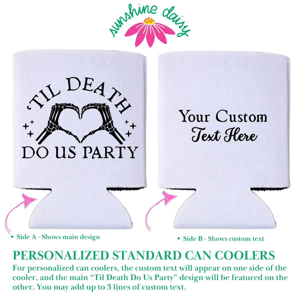 'Til Death Do Us Party Can Coolers, Regular & Slim Fit | Halloween Bachelorette