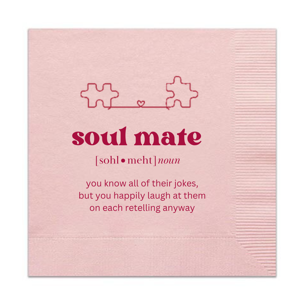 Fun Valentine's Definition Cocktail Napkins, Assorted Pack | Galentine's Day Napkins