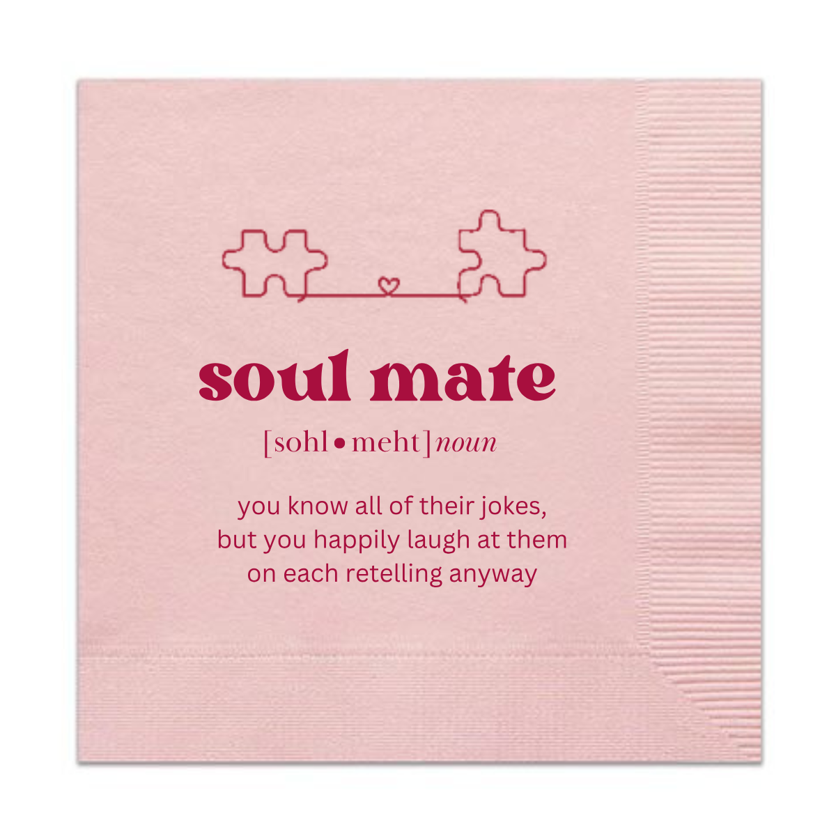 Soul Mate Cocktail Napkins