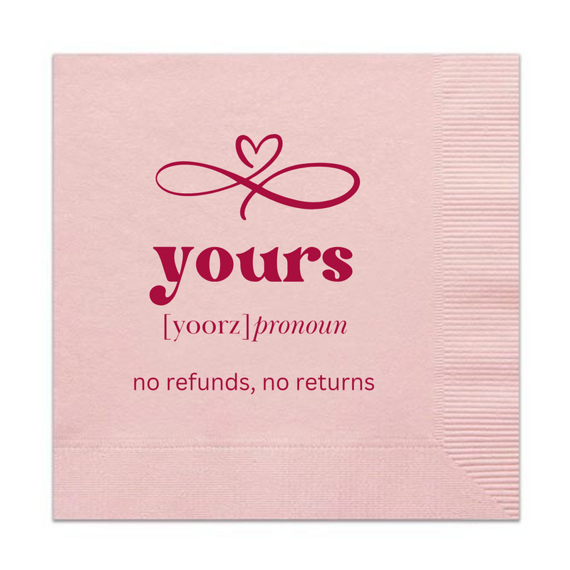 Valentine's Definition Cocktail Napkins, Assorted Pack | Galentine's Day Napkins