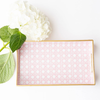 Pink Cane Vanity Tray