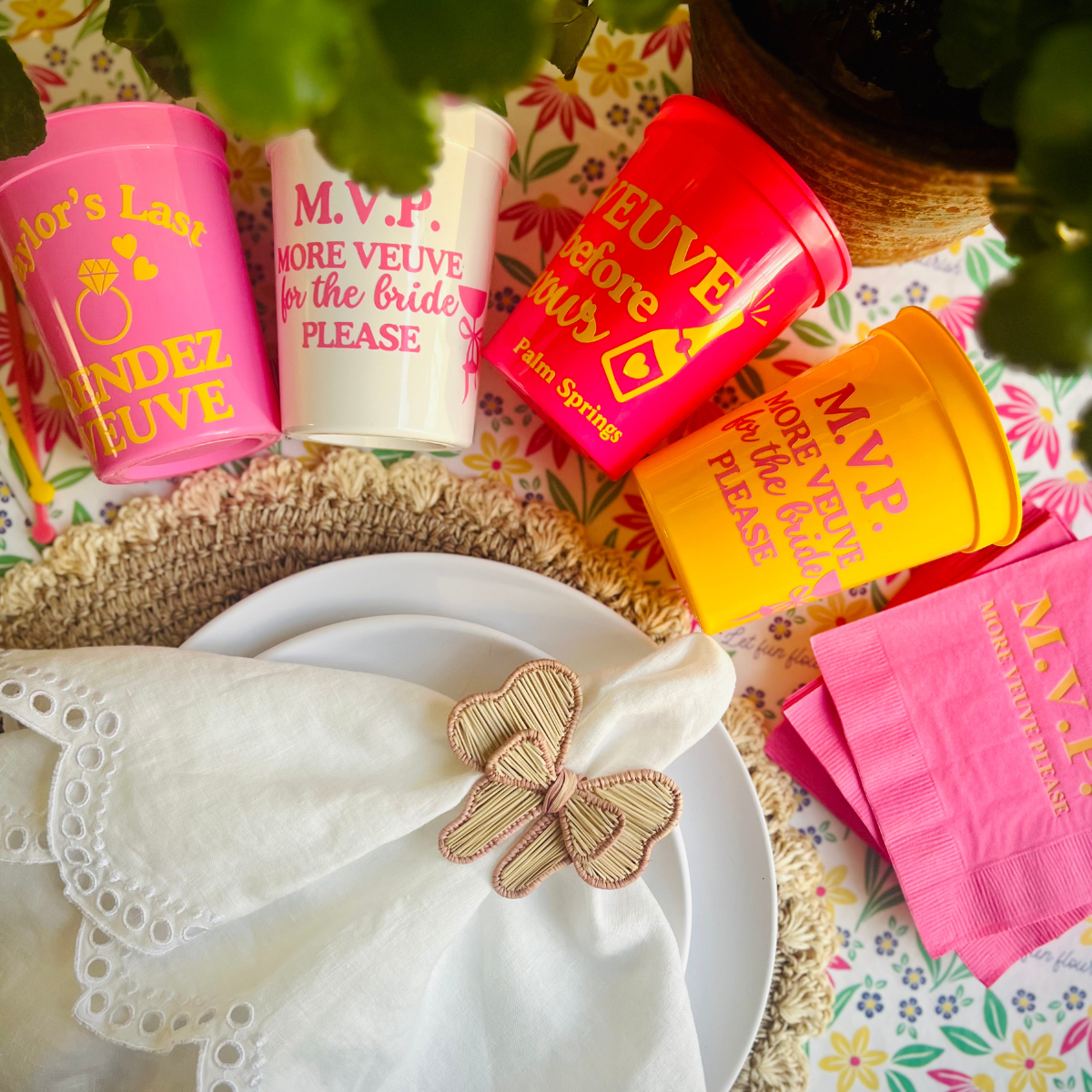 Veuve Before Vows Customizable Stadium Cups | Last Rendez Veuve Bachelorette