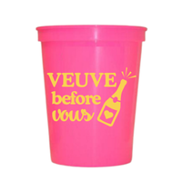 Veuve Before Vows Customizable Stadium Cups | Last Rendez Veuve Bachelorette