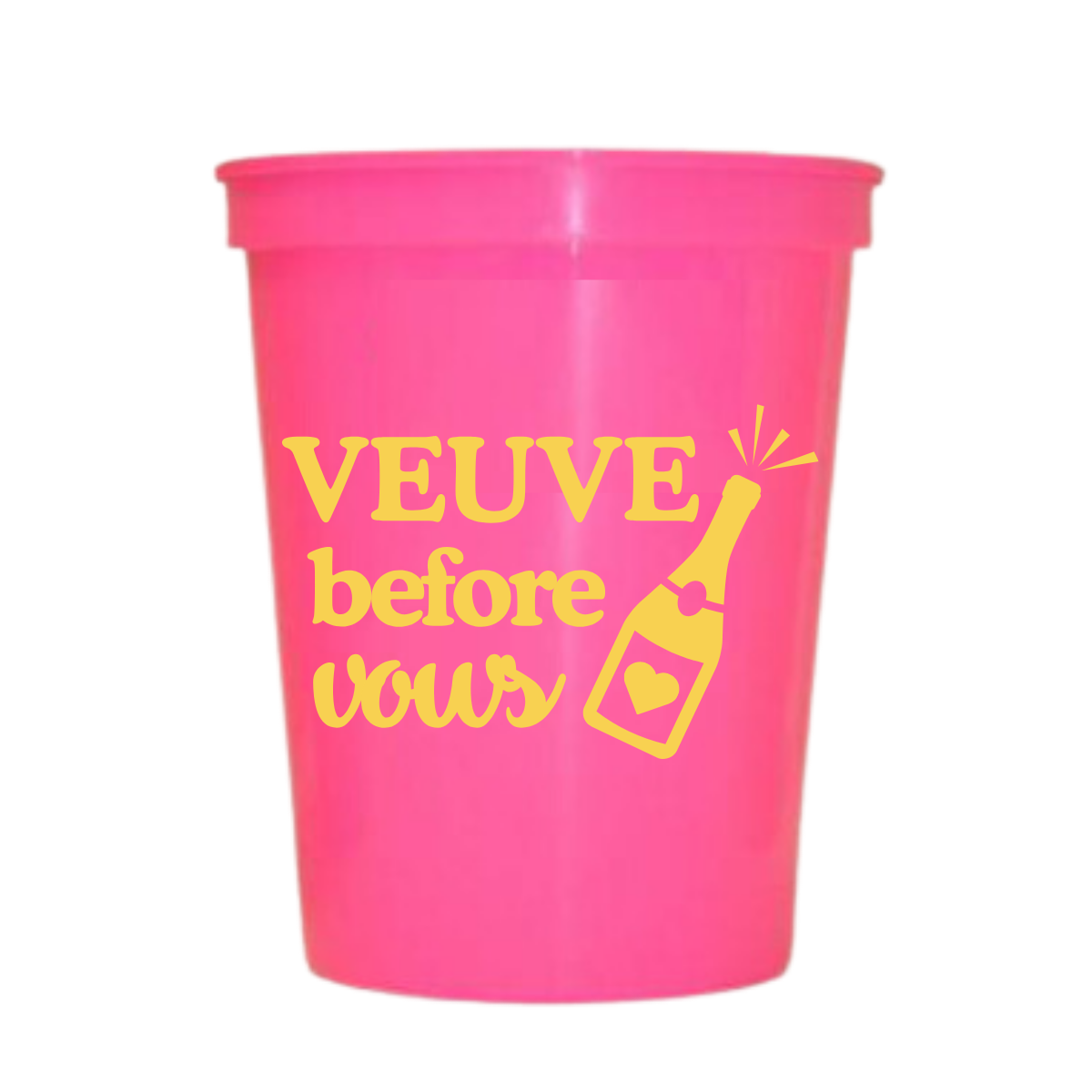 Veuve Before Vows Customizable Stadium Cups | Last Rendez Veuve Bachelorette
