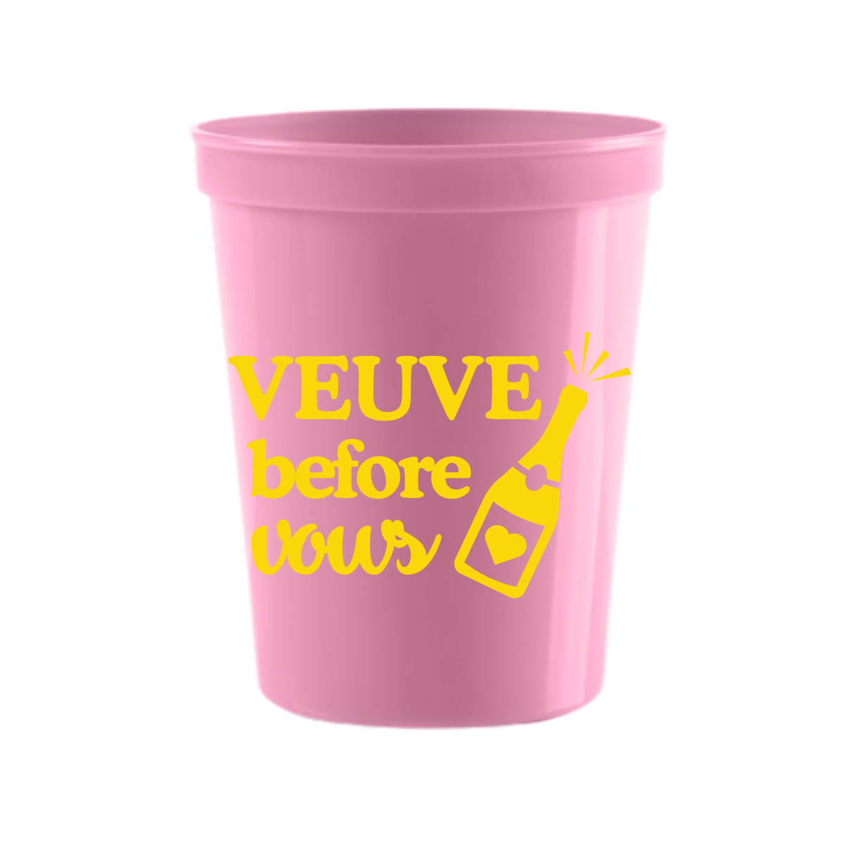 Veuve Before Vows Customizable Stadium Cups | Last Rendez Veuve Bachelorette