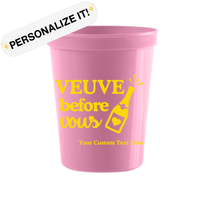 Veuve Before Vows Customizable Stadium Cups | Last Rendez Veuve Bachelorette