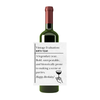 Vintage Evaluation Happy Birthday Wine Label