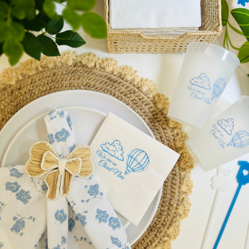 We Are On Cloud Nine Paper Cocktail Beverage Napkins