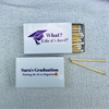 "What? Like It's Hard?" Custom Graduation Wraparound Matchbox Label with Matchbox