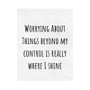 Worrying About Things Beyond My Control Large Wine Label