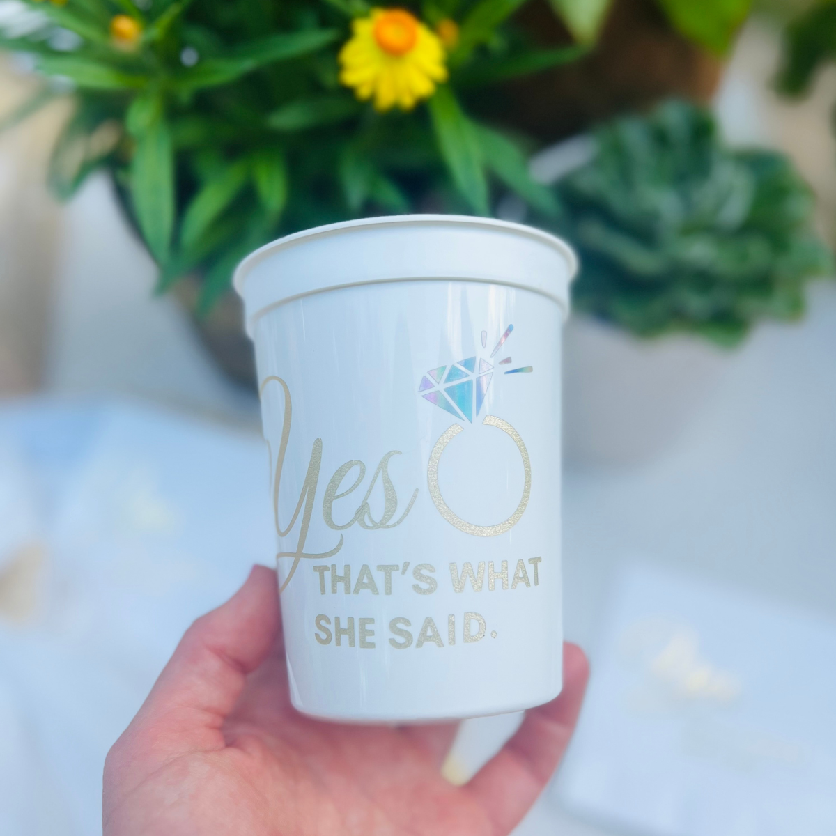 Yes, That's What She Said 16oz Engagement Cups