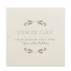 New Home Zip Code Customizable Foil Stamped Paper Napkins