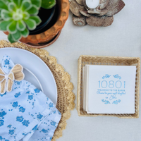 New Home Zip Code Customizable Foil Stamped Paper Napkins