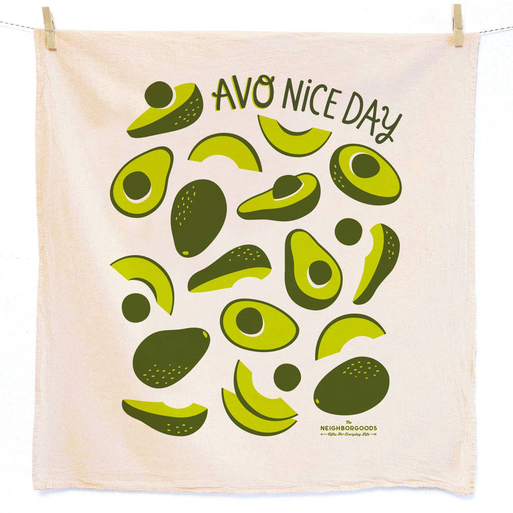 Avocado Toast - Cotton Dish Towel Set of 3 Mixed Dish Towels