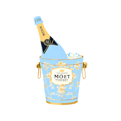 Champagne Bottle & Bucket Napkin Weight - Moët-Inspired Party Decor