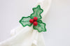 Holly Berry Christmas Napkin Ring