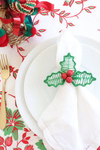 Holly Berry Christmas Napkin Ring