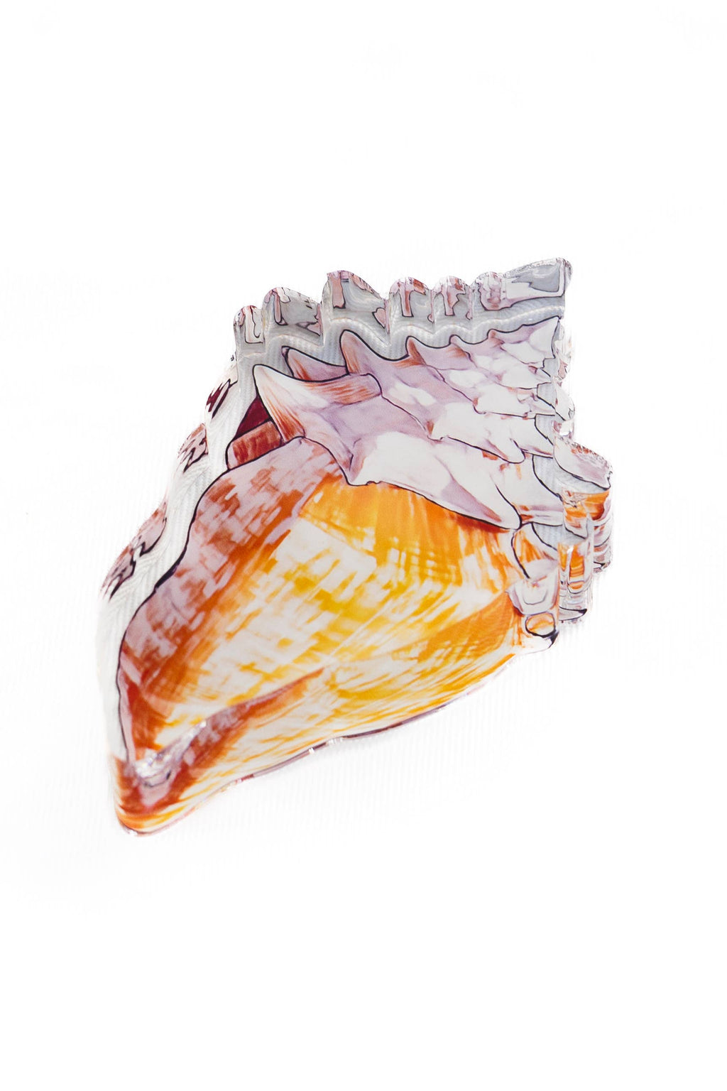 Conch Shell Acrylic Napkin Weight | Coastal Napkin Weight for Beach & Nautical Entertaining