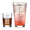 Mixologist Essentials 2-Piece Measuring Glass Set For Cocktail Enthusiasts